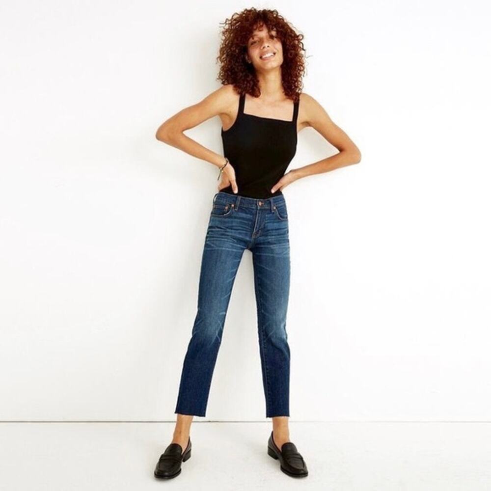 Madewell The Slim Boy Jean Raw Hem Size 25